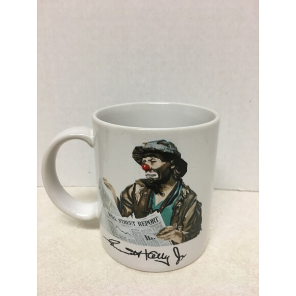 VINTAGE EMMETT KELLY JR  COLLECTION SET OF 2 CLOWN SIGNED FLAMBRO JAPAN MUGS - Picture 4 of 6